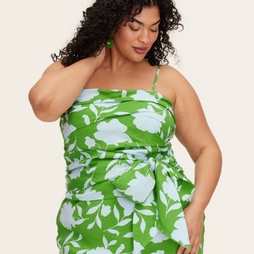 kate spade x Target - Classic Rose Ruched Linen Top